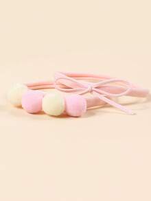 5 件套粉色婴儿/幼儿头带，带有心形、花朵和蝴蝶结装饰，弹性好，舒适，适合日常佩戴和拍照 - 彩色 - 查看 8