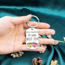 “2 件/5 件工作闺蜜礼物，送给女性同事的离别礼物，送给女性的办公室礼物，送给老板的礼物，送给女同事的生日礼物，有趣的工作最佳茶钥匙扣” 汽车配件 可爱哥特 Y2k