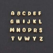 1pc Classic Bubble Letter Heart Beaded Bracelet (Women) - Yellow Gold - View 4