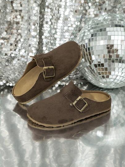 软木厚底穆勒拖鞋，舒适一脚蹬凉鞋，复古休闲学生包头拖鞋，夏季穿着（尺码偏小，建议订购大一码）