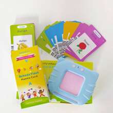 Juguete de aprendizaje auditivo en italiano con música para niños pequeños, tarjetas flash de palabras de vista para jardín de infantes, juguete para que los niños aprendan el alfabeto, números, colores, formas y talla grande