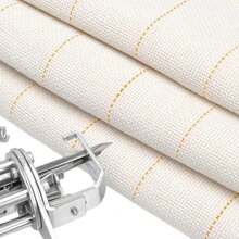 80" X 60" Large Marked Primary Tufting Cloth - Large Monk' S Cloth For Rug Tufting And DIY Rug- Making With Tufting Guns And Punch Needles