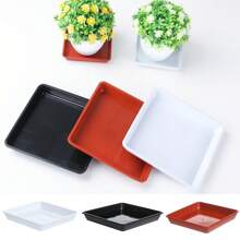 1pc Plant Saucer 4/6/7/8/10 Inch Drip Trays Plastic Tray Saucers Indoor Outdoor Flower Pot Square