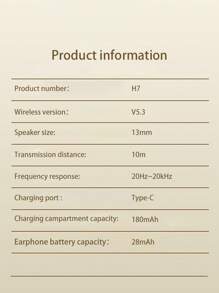 Wireless Smart Noise Reduction Earplugs With Mini Charging Case, Stereo Bluetooth Earphones, High-Quality Durable Wireless Earbuds With Sensitive Touch Control, Mic And Noise-Proof Speaker For Clear Calls And High-Fidelity Audio Output, Suitable For All Bluetooth Devices Including Apple And Android Phones.