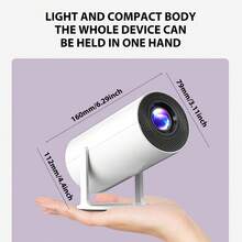 HD Mini Projector, Portable Outdoor Movie Projector,Home Theater,Small And Lightweight, Easy To Carry, 180° Rotation, Compatible WithSmart Phone/HDTV/USB,Etc - Perfect For Movie Nights & Gaming, A Surprising Gift. - UK Plug(220-240V) - View 7