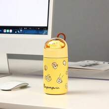 280毫升/9盎司 三丽鸥布丁狗保温水瓶，可爱卡通不锈钢保温杯，迷你便携杯，儿童礼物 - 黃色 - 查看 2