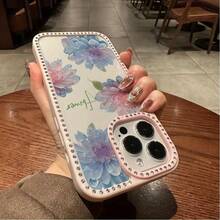 Funda para teléfono 1PC Teléfono Bling de Doble Cara, Parte Trasera Dura Suave a Prueba de Golpes, Multicapa, TPU + PC, Compatible con 16/15/14/13/12/11 Pro/Plus - Blanco - Ver 3