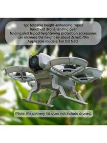 [Portable Drone Gear] NEO Foldable Drone Landing Gear | 0.79" Height Increase Tripod Stand, Handheld Sled Design, Enhanced Protection Accessory, Portable Lightweight Drone Gear