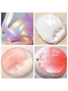 1 件史莱姆水晶泥抗压力玩具，玩耍时会膨胀的史莱姆玩具，非牛顿流体（随机 2 种包装款式），适合男孩和女孩儿童玩具