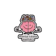 Mental Matters Brain Brooch Pins Psychology Brooch Metal Badges Backpack Clothing Accessories Gifts For Friends - NR6343 - View 6