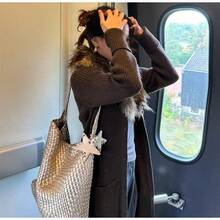 Women Shoulder Bags - (小號)香檳金+星星掛飾+星星內膽 - 查看 7