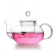 Raleo Bule Chaleira De Vidro Com Infusor 600ml Grande - Multicolorido - Visão 5