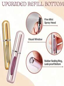 1个5毫升香水瓶，香水储存瓶，补水喷雾瓶，香水分装瓶，可重复使用小瓶 - 彩色 - 查看 10