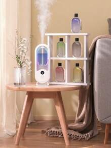 1 件 50 毫升壁挂式/桌面香薰扩散器，带渐变色灯 - 5 种间歇喷雾模式和 6 种香味选择，可充电 USB 清新空气，适用于家庭/办公室/酒店/汽车