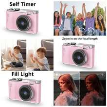 高清数码相机，儿童数码摄像机，适合3-12岁男孩女孩，迷你复古相机玩具，非常适合青少年和学生，是圣诞节、生日、节日送给孩子的最佳礼物。