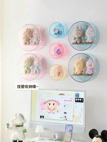 1 hộp trưng bày trong suốt, kệ trưng bày mô hình hành động gắn tường, không cần khoan - Nhiều màu - Xem 13