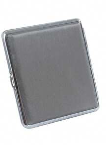 1 件 20 槽金属和皮革烟盒，便携式防压防潮烟盒，时尚男士烟嘴礼物，返校用品，香烟储存 - 彩色 - 查看 9