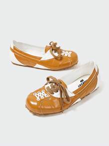 MASKERT 女士休闲运动鞋女浅口鞋超轻柔软薄底运动芭蕾舞鞋德国训练鞋休闲舒适 - 棕色 - 查看 6