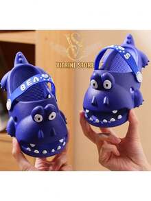 Babush Dino Baby Children's Sandals Stepping On The Clouds Comfortable Light And Soft Boy And Girl Alligator - Navy Blue - View 2