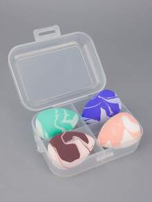 4pcs/Set Makeup Sponge Applicator, Non-Latex Drifting Bottle Powder Puff, Dry & Wet Dual-Use Makeup Sponge - Multicolor - View 14