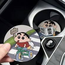 CRAYON SHINCHAN CRAYON SHINCHAN 1pc Crayon Shin Chan Car Water Cup Mat Door Slot Storage Mat Car Interior Supplies Cartoon Car Anti Slip Mat Storage Mat Perfect For Party Supplies And Holiday Gifts Car Decoration Party Decoration Holiday Gift, Carnival Gift, Halloween Gift, Christmas Gift, Party Gift[ Random ] [Due To Manufacturing Reasons, There May Be Slight Defects That Do Not Affect Normal Use]