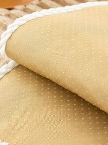 1pc Thick Plush Solid Color Sofa Cushion Cover, Non-Slip Washable, Modern Minimalist Home Decor Pet Friendly, Soft & Comfortable Furniture Protector Pad For Bedroom, Office, Living Room (Excluding Backrest, Armrest, Pillow Cover)