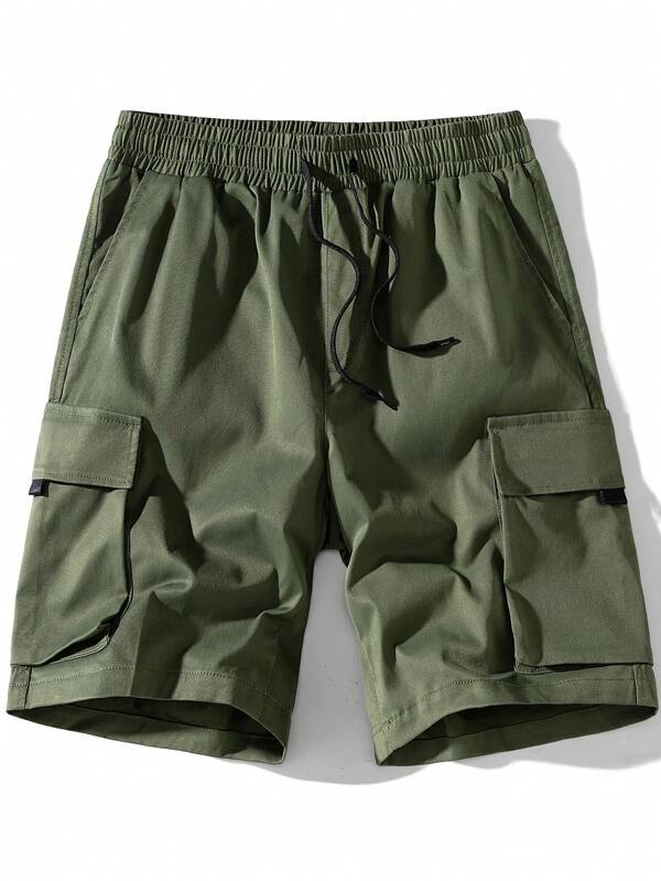 Bermudas holgadas, casuales y frescas de verano para hombre con múltiples bolsillos, versátiles