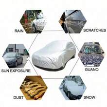 Car Clothing, Car Sunshade, Rain Proof, Dust Proof, Sun Protection, All Season Universal PEVA Single-Layer Car Clothing, Car Cover
