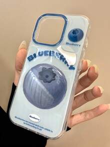 قضية الهاتف ذات ألوان الحلوى الصيفية بأشكال الإجاص البرتقالي الجوافة والتوت الأزرق المناسبة لهواتف أيفون 16 15 14 13 12 11 برو ماكس وبلس، غطاء خلفي ناعم وجميل بتصميم الفواكه مناسب للبنات