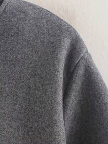 Women's 2025 Autumn Fashion Street Style Solid Color Zipper Pocket Short Jacket Coat