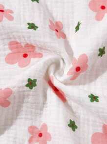 1pc Floral Pattern Infant Car Seat Cover, Dustproof