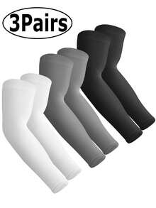 3 双装 防晒冷却袖套 压缩袖 - 遮盖纹身 - 男女青年防晒袖套 - 彩色 - 查看 10