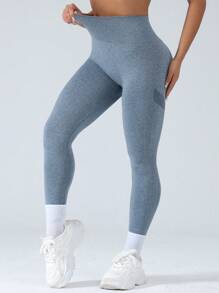 Nahtlose, hochdehnbare Sport-Yoga-Leggings für Damen, Frühling/Sommer
