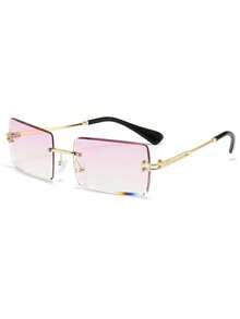 1/2 chiếc kính thời trang nữ hình chữ nhật không gọng, phong cách Boho bãi biển, tròng kính gradient Dopamine Y2K Ocean, kính râm thời trang retro Preppy, phù hợp cho đi học, đi biển, phụ kiện cho các cặp đôi. - Nhiều màu - Xem 13