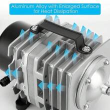 Aquarium Air Pump Aqua 6-Port Adjustable Valves Oxygen Fish Tank Pond Aerator