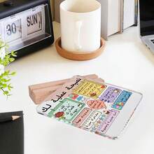 1 件亚克力自爱提醒桌卡 - 积极肯定办公室和学校装饰，多用途鼓励便条卡（带保护膜），学校用品，返校