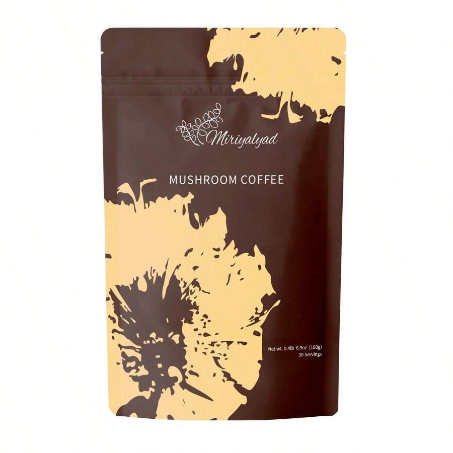 Mushroom Coffee USDA Organic With 6 Adaptogenic Mushrooms And MCT Oil, USA Grown Instant Coffee For Better Energy, Focus, Digestion, Immunity With Cordyceps, Lion's Mane, Turkey Tail, 30 Servings  1PCS - 1 CÁI - Xem 1