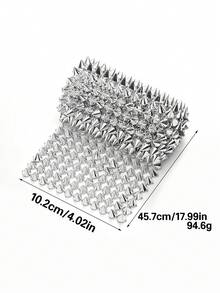 1 包塑料锥形尖刺铆钉，适用于万圣节圣诞节节日装饰，可用于夹克、鞋子、包包、工艺品，颜色多样