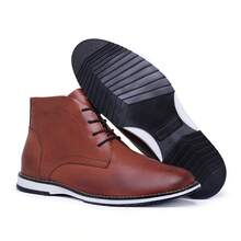 Men's Oxford Formal Ankle Boot Sophisticated Stylish Modern Comfortable - 亮橙色 - 查看 3
