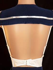 Sexy Underwear Hollow Crotch Cosplay Three-Piece Set: Sailor Collar + Crotch Jumpsuit + Pleated Skirt, Women's Underwear And Sexy Underwear Set - Blue - View 6