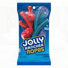 JOLLY RANCHER Ropes Blue Raspberry And Cherry Flavored Candy Bag 6 Oz - 6 Ounce (Pack of 1) - 查看 4