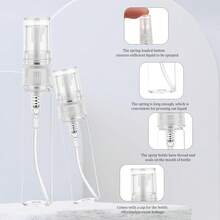 6 PCS Mini Glass Spray Bottle, 5ml 10ml Spray Refillable Empty Bottle Small Fine Mist Glass Empty Sample Containers Perfume Clear Portable Travel Bottles Atomizer Sprayer For Perfume Essential Oil