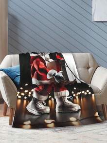 Kawss Kawaii Kaw Anime Flannel Blanket For Anime Gifts Throw Blanket Cozy Plush Flannel Fleece Print Blankets Double-Layer Blanket Lightweight Fuzzy For Bed Decor 50x40inch