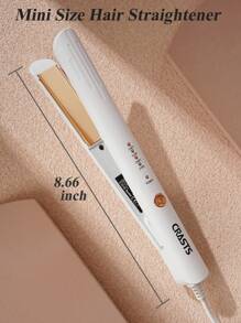 CRASTS Piastra per capelli lisci e ricci CRASTS, ferro arricciacapelli a doppio uso, per uso professionale in salone, con impostazione della temperatura regolabile