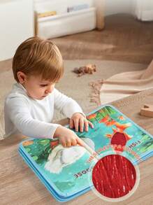 Libro táctil y sensorial para niños - Juguete educativo, libro de aprendizaje 3D y educación temprana cognitiva para niños y niñas, libro de tela para bebés y niños pequeños - Regalos para fiestas infantiles y útiles escolares para vacaciones