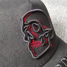 Halloween Black Skull Baseball Cap, Unisex Sports Casual Hat
