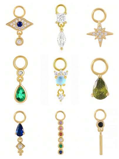 1Pc Moonstone Colored Zirconia 925 Sterling Silver Earring For Women Vintage Earring Accessories Gift For Her Wedding Party Back To School Season