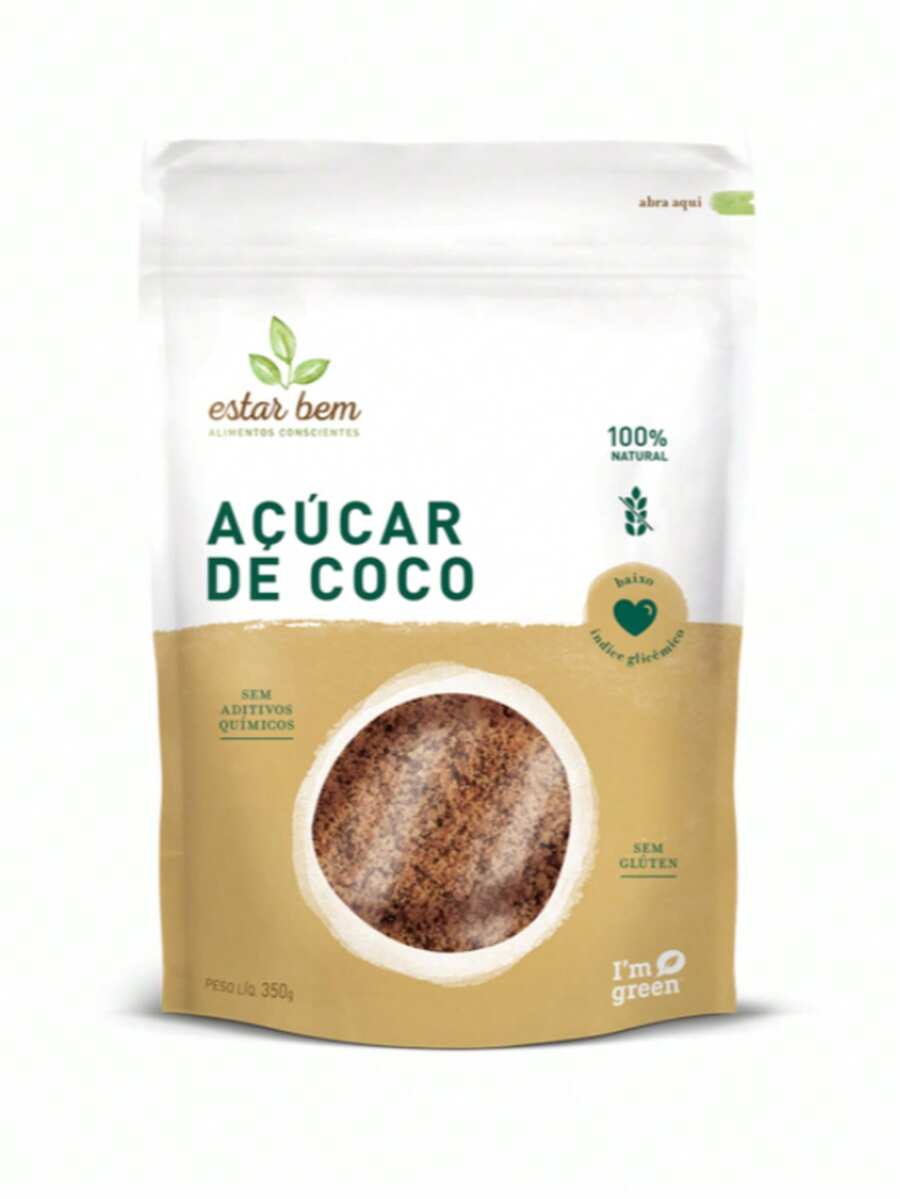 Açúcar de Coco Estar Bem 350g - 1 pc - Visão 1