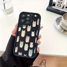 Funda para teléfono con diseño único de escalera para ojos, moderna y completa, antideslizante y anticaídas, de TPU suave, compatible con phone 11, 12, 13, 14, 15, 16 Pro y Pro Plus. Diseño moderno y novedoso. - Colores mixtos 1 - Ver 2