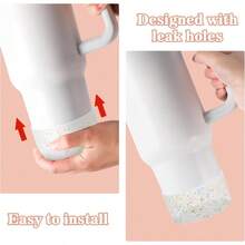 QY Glitter Silicone Boot For  Cup H2.0 40oz IceFlow 30oz HydroFlask 1224 Oz Reduces Noise Scratches Water Tumbler Bottom Sleeve 2216 - Lấp lánhMàu sắc - Xem 5